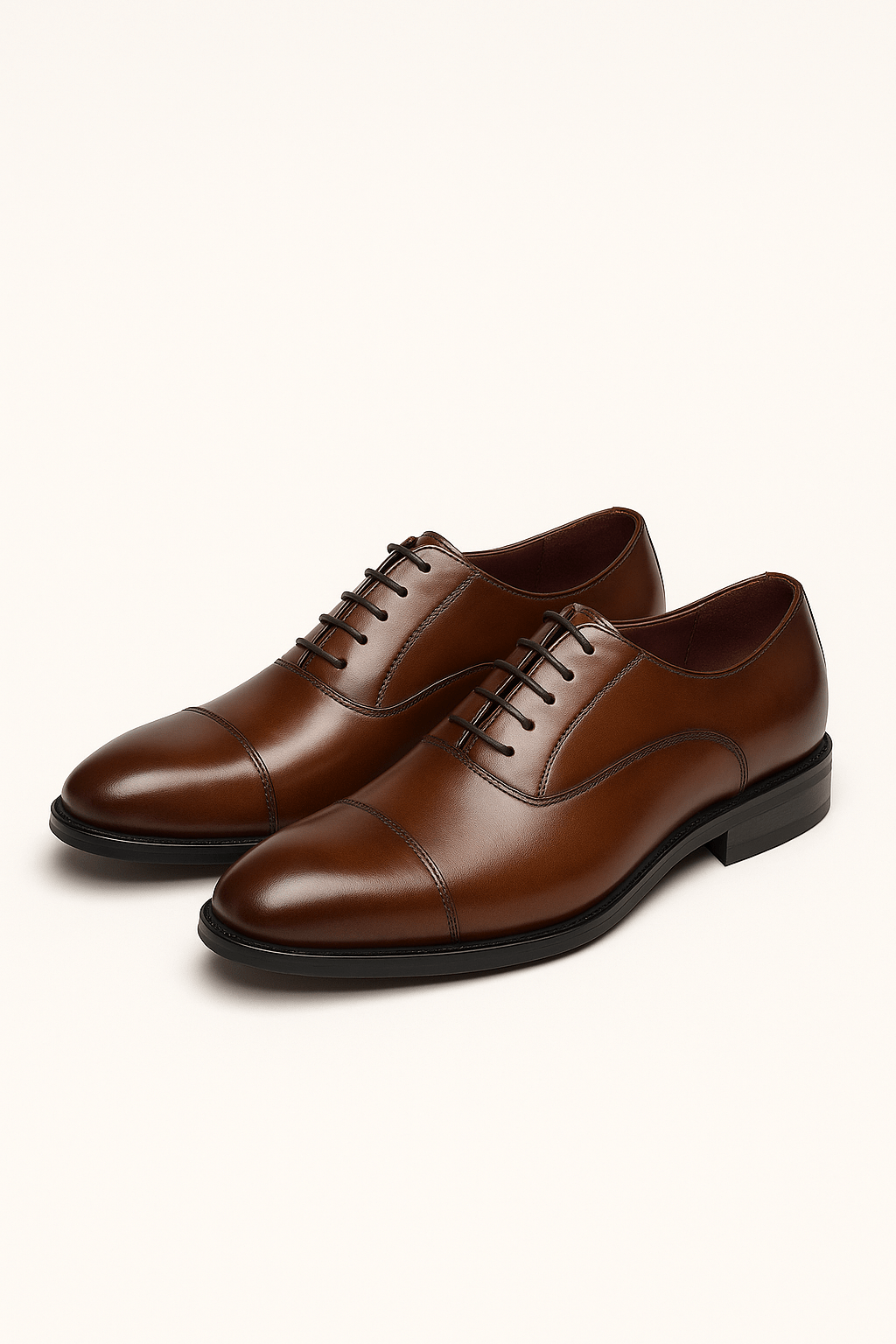 Chaussures Oxford en Cuir Lisse pour Homme avec Intérieur Rembourré