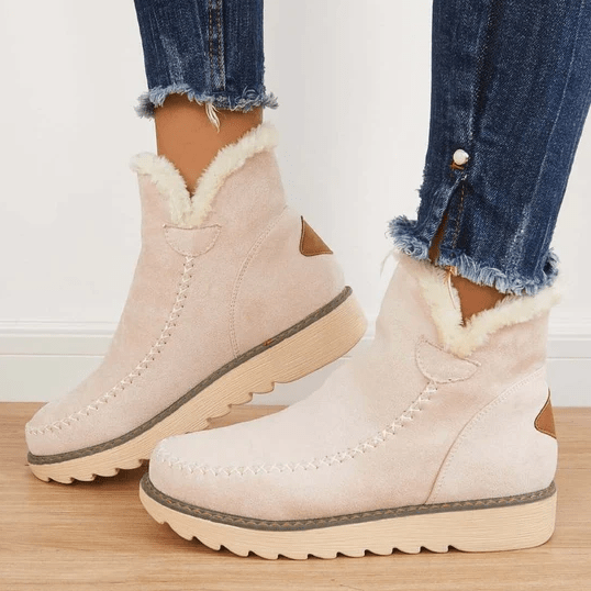 Chaussures d'Hiver Femme Imperméables avec Semelle en Caoutchouc