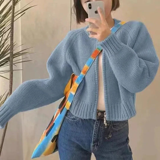 Gilet Femme Tricot Manches Longues