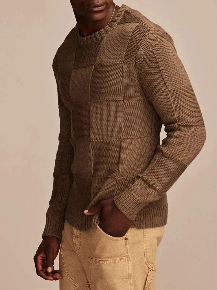 Pantalon Décontracté à Carreaux pour Hommes