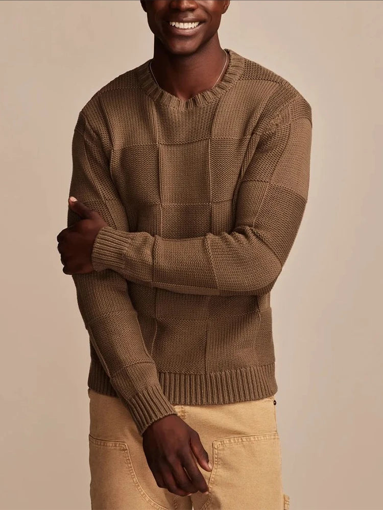 Pantalon Décontracté à Carreaux pour Hommes