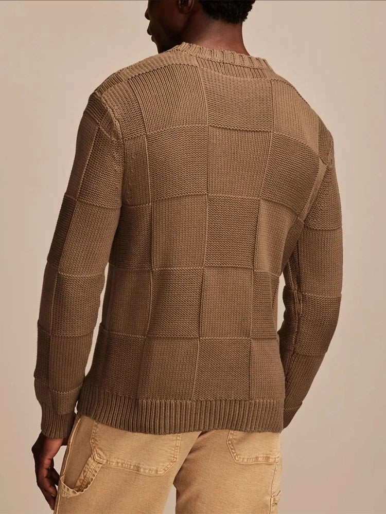 Pantalon Décontracté à Carreaux pour Hommes