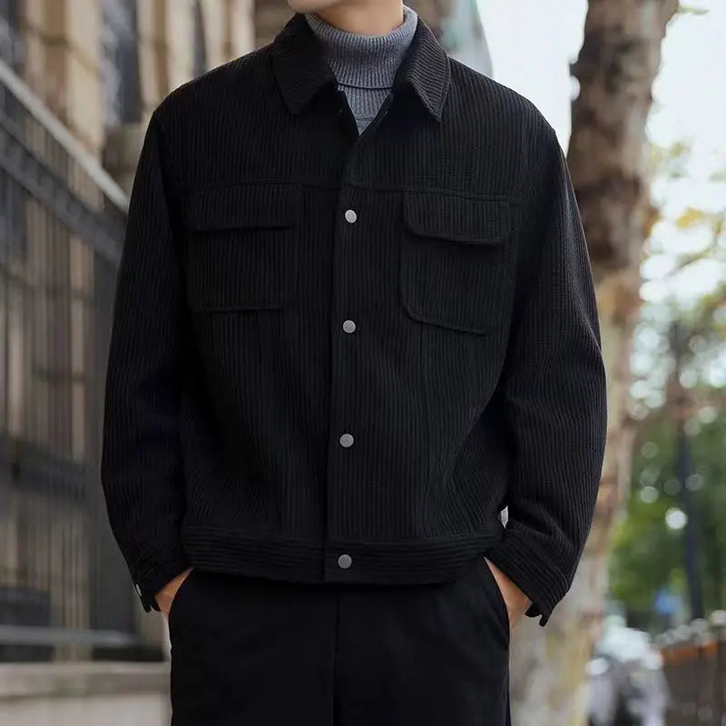 Veste Slim Fit Homme Style Coréen Tendance Automne-Hiver