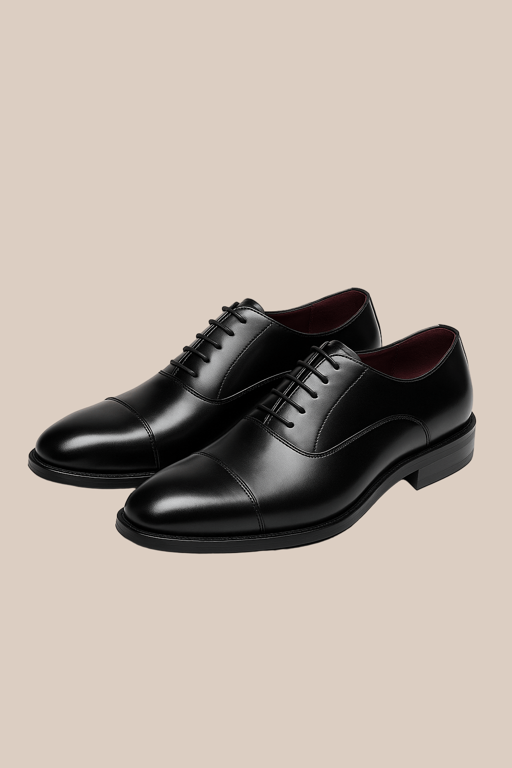 Chaussures Oxford en Cuir Lisse pour Homme avec Intérieur Rembourré