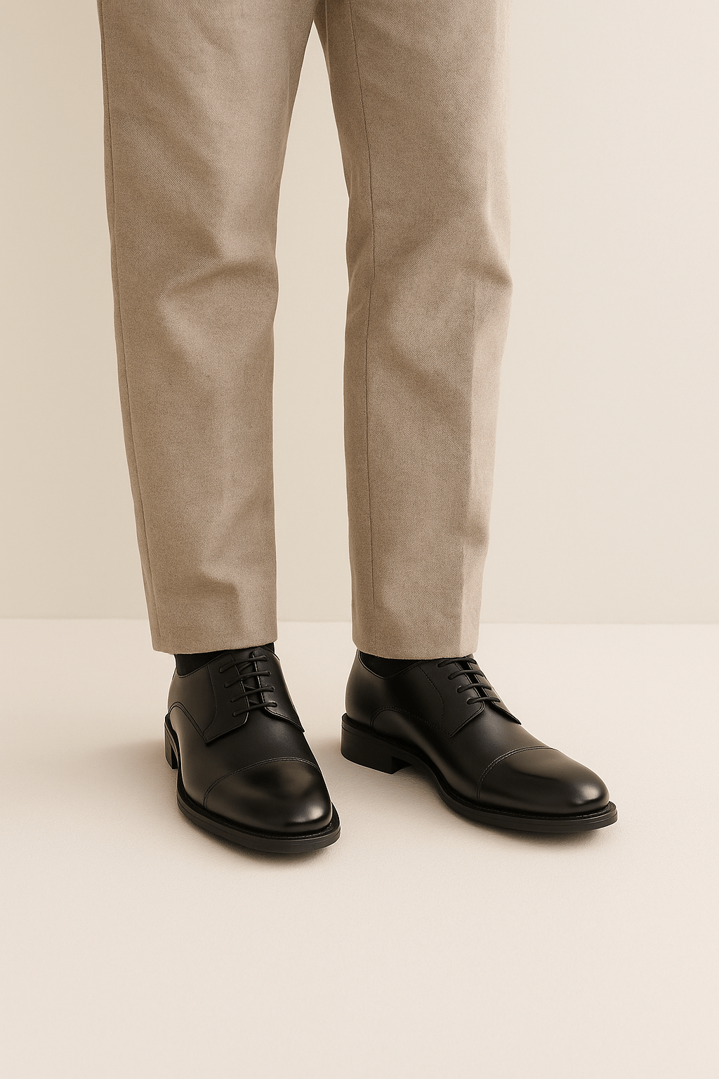 Chaussures Oxford en Cuir Lisse pour Homme avec Intérieur Rembourré