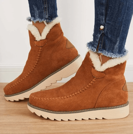 Chaussures d'Hiver Femme Imperméables avec Semelle en Caoutchouc