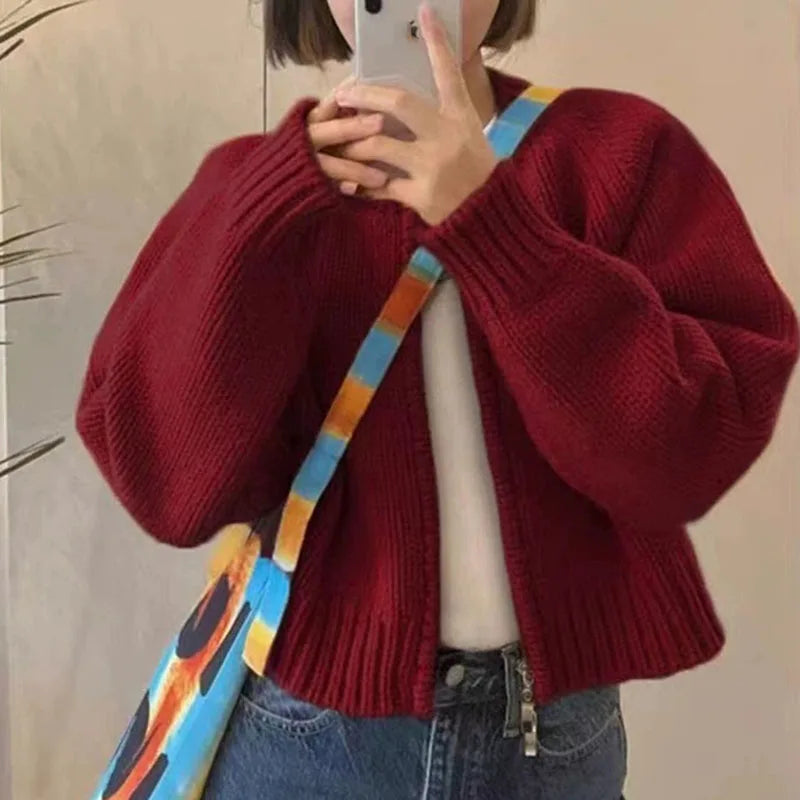 Gilet Femme Tricot Manches Longues
