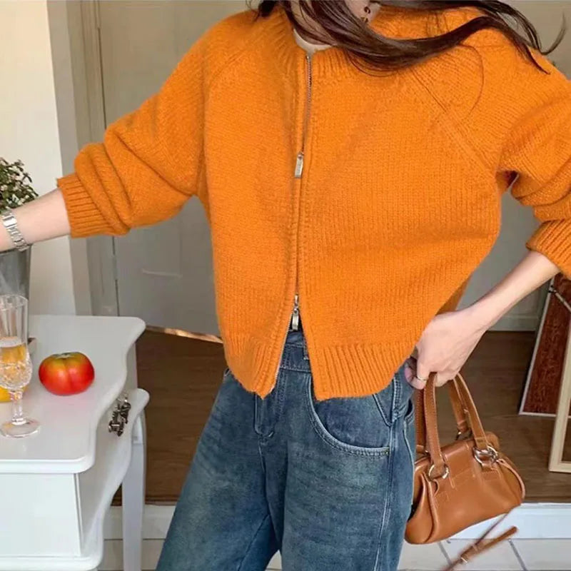 Gilet Femme Tricot Manches Longues