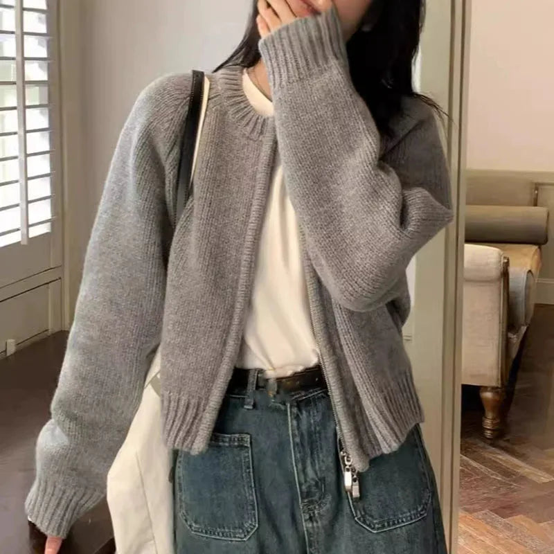 Gilet Femme Tricot Manches Longues
