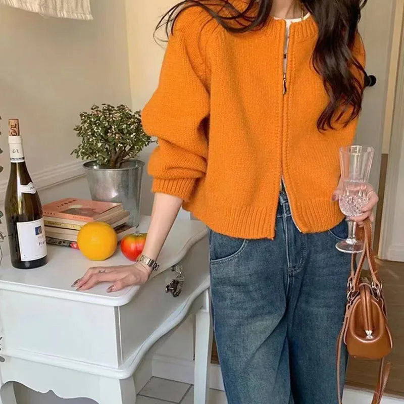 Gilet Femme Tricot Manches Longues