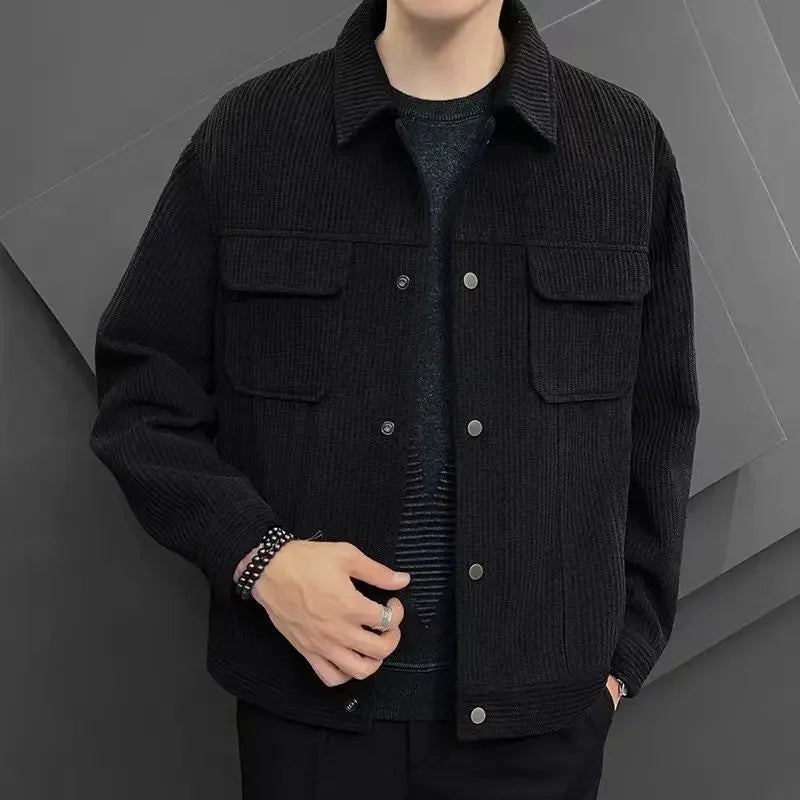 Veste Slim Fit Homme Style Coréen Tendance Automne-Hiver