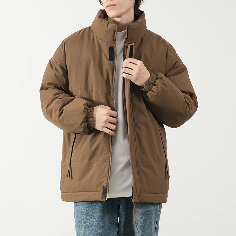 Veste d'hiver à col montant pour homme