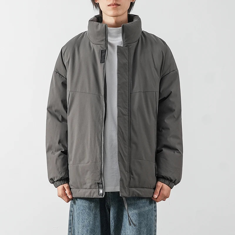 Veste d'hiver à col montant pour homme