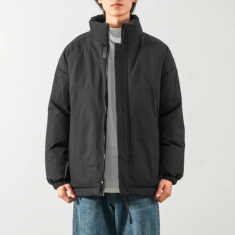 Veste d'hiver à col montant pour homme