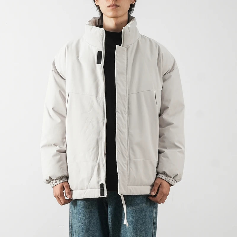 Veste d'hiver à col montant pour homme