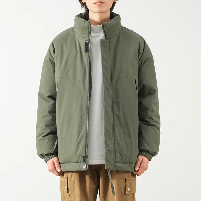 Veste d'hiver à col montant pour homme